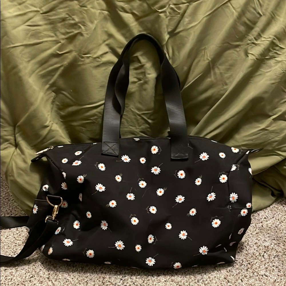 alice and olivia Floral Black Tote Bag